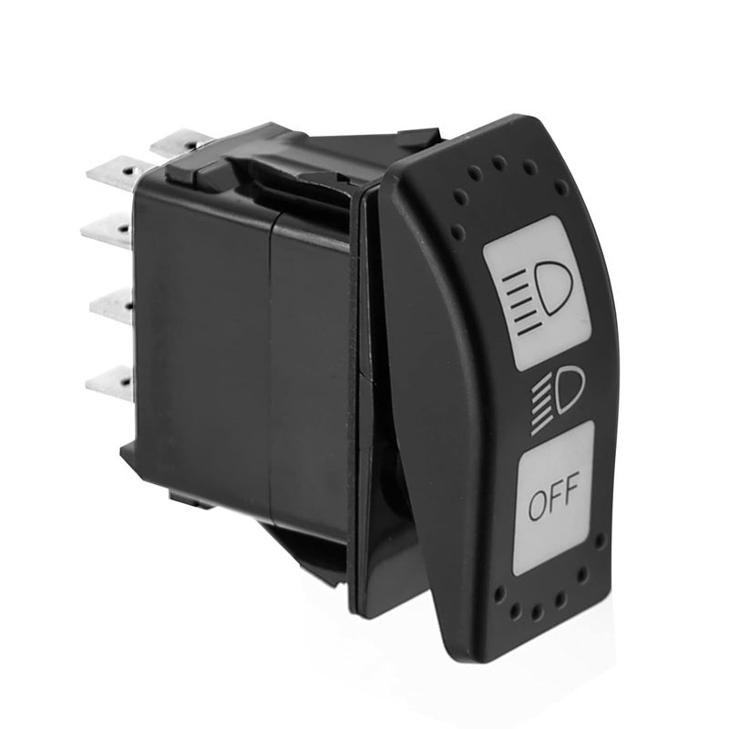MDEOOSKY 710004492 Headlight Switch, Replacement for Can-Am Maverick X3 Defender Maverick Trail and Sport, On/Off Switch Blue LED Light 8 Pin 20A, for Cars Caravans Yachts Buses - Image 1